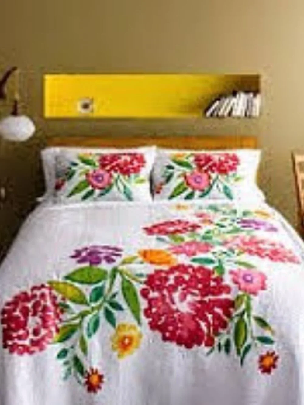 Retro 100% Cotton Floral Quilt Full/Queen w/Pillow Cases